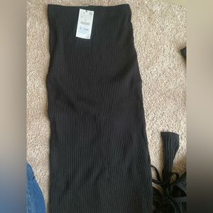 Black long shirt with split in the back